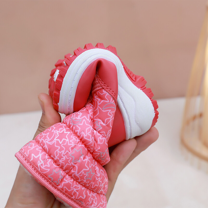 Liela izmēra zēnu un meiteņu sniega zābaki 22-33 izmēra zābaki, sabiezināti aukstumizturīgi un neslīdoši bērnu kokvilnas puszābaki