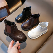 Bērnu zābaki, neslīdoši, nodilumizturīgi, mīksta apakša, bērnu zēnu meiteņu apavi Skaisti, moderni sānu rāvējslēdzējs, bērnu neslīdoši puszābaki