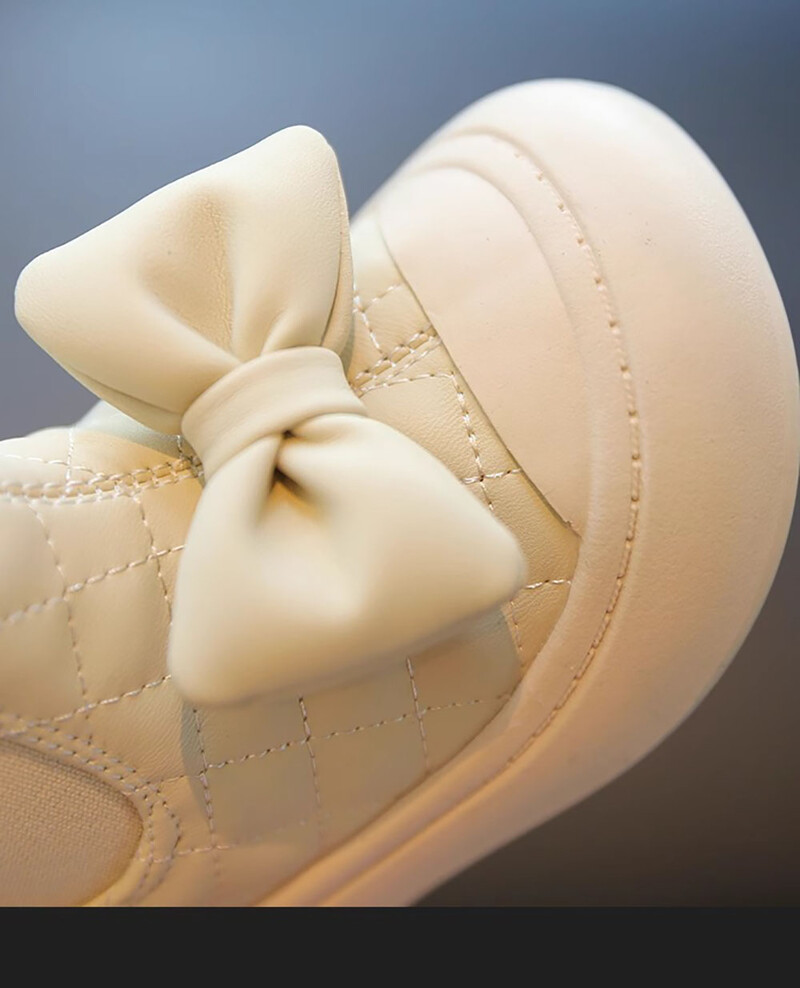 Mergaičių žieminiai batai korėjietiško stiliaus Mieli lankai pliušiniai batai rudeniniai žieminiai batai mažiems vaikams Minkštu padu Pirmo žingsnio batai mergaitėms