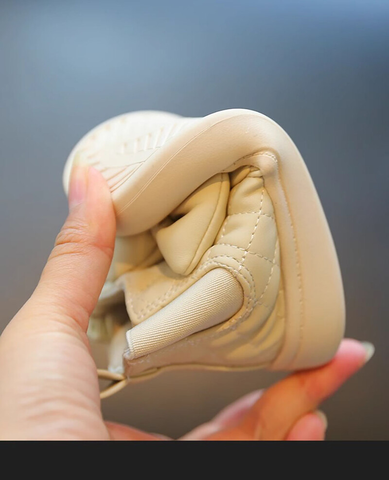 Mergaičių žieminiai batai korėjietiško stiliaus Mieli lankai pliušiniai batai rudeniniai žieminiai batai mažiems vaikams Minkštu padu Pirmo žingsnio batai mergaitėms