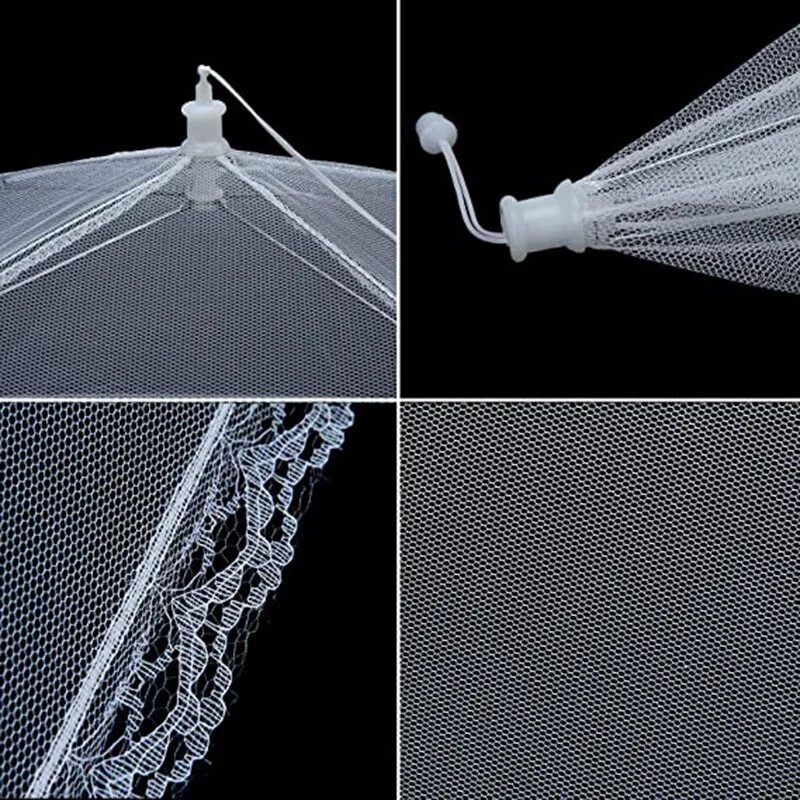 Sulankstomas maistinis tinklinis dangtelis Fly nuo uodų iššokantis maisto dangtelis skėčiai patiekalas daržovių vaisius kvėpuojantis dangtelis Virtuvės priedai