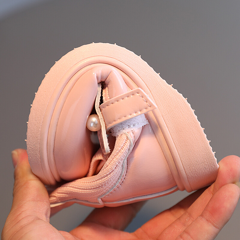 Meiteņu īsi zābaki līdz potītei ar pērlītēm rudens muša austi bērnu zeķu zābaki Ķīļi Elastīgi, saldi uzvelkami mazuļu bērnu zābaki 21-30