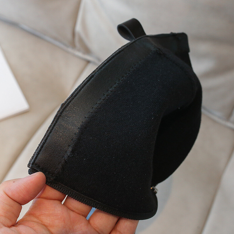 Mergaičių batai Rudens žiema Vaikams Madingi Aukšti batai Vaikams Šilti Kailiniai Batai Klasikiniai Neslystantys platforma Juoda Minkštas Padas