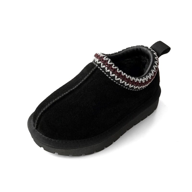 Ziemas bērnu sniega zābaki ar zemu augšdaļu Zābaki zīdaiņu dabīgās ādas zābaki Meiteņu retro biezas kažokādas sniega zābaki zēniem pretslīdes ziemas apavi