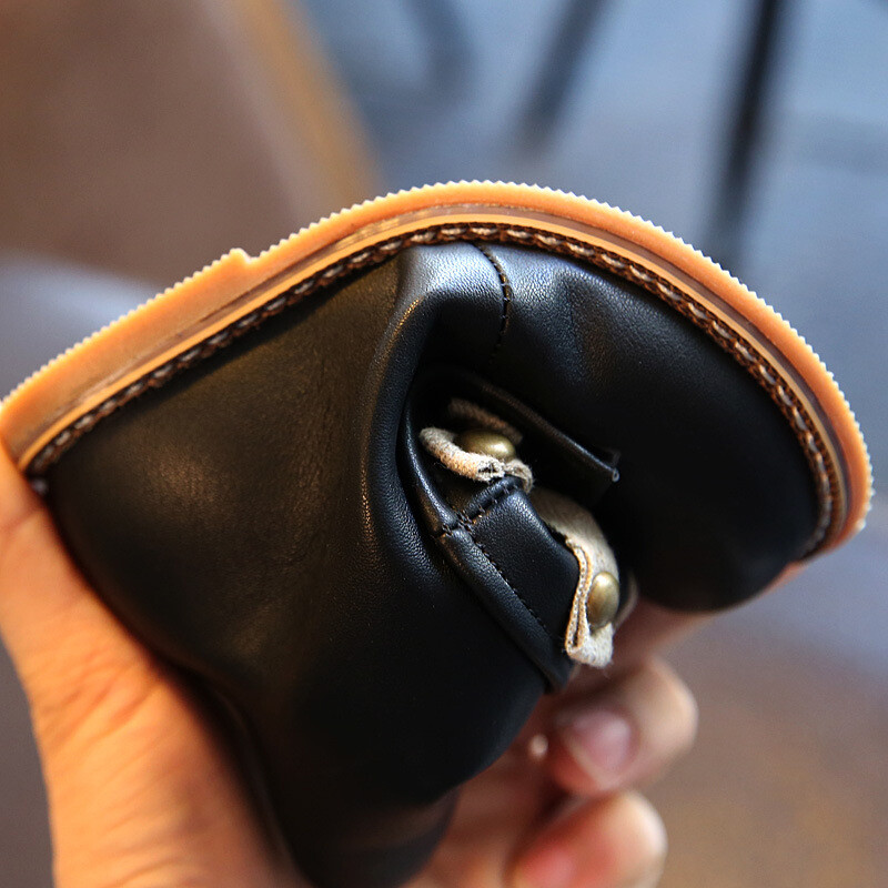 Jesen Zima Dječje duge čizme Modne čizme za djevojčice sa zakovicama Visoke čizme za bebe Tople baršunaste čizme Princess Single Knight čizme