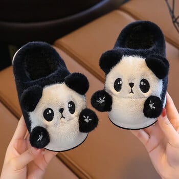 Детски памучни чехли Winter Boy Indoor Home Cute Plush Panda Girl Cotton Shoe Kid Slipper Sandalia Infantil Menina Pantuflas