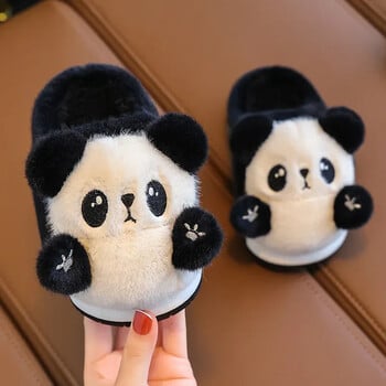 Детски памучни чехли Winter Boy Indoor Home Cute Plush Panda Girl Cotton Shoe Kid Slipper Sandalia Infantil Menina Pantuflas