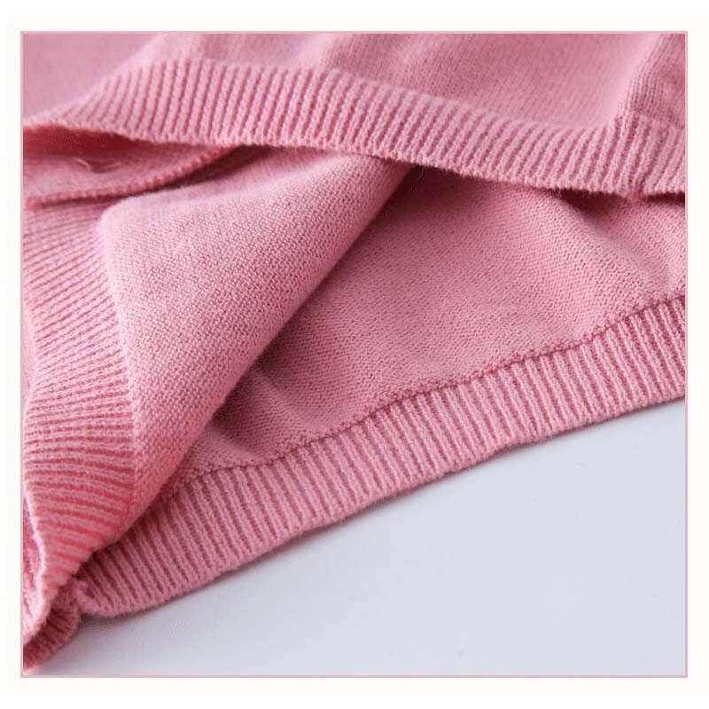 70-150 εκ. Παιδικό πλεκτό μπουφάν για κορίτσια Ζακέτα πουλόβερ Μπλε καφέ Πλεκτό για μωρό αγοράκι Άνοιξη φθινόπωρο βαμβακερά παιδικά ρούχα