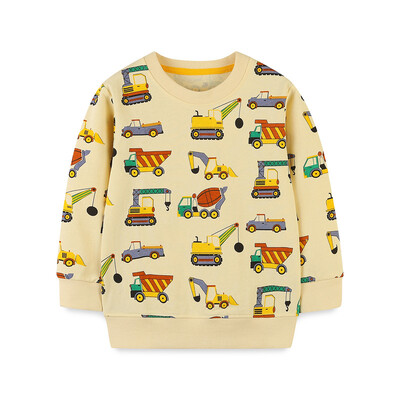 Jumping Meters 2-7T Cartoon Cars Φούτερ για αγόρια Φθινοπωρινά μπλουζάκια για αγόρια με κουκούλα μακριά μανίκια αθλητικά πουκάμισα για νήπια Μπλούζες με λαιμόκοψη