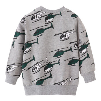 Jumping Meters New Arrival Cartoon Aircrafts Boys Sweatshirts For Есен Зима Памучни Детски Дрехи Горнище с дълъг ръкав за малко дете