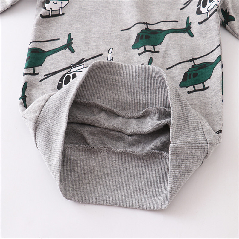 Hüppemeetrid Uus saabumine Multifilm Lennukid Poiste Kampsunid sügiseks Talveks Puuvillane Lasteriided Väikelapse pikkade varrukatega topp