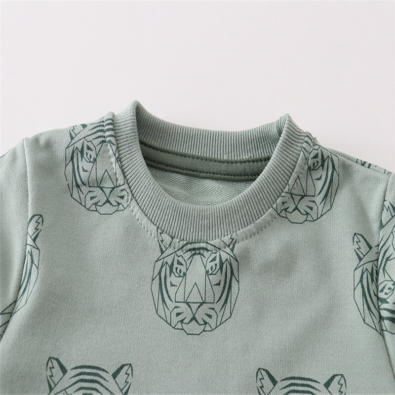 Hüppemeetrid Tiigrid Print Beebi dressipluusid Sügis kevad Lasteriided Loomad Kostüüm Kuum Müük Laste Spordisärgid