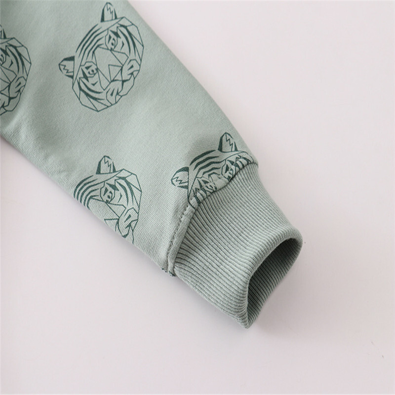 Hüppemeetrid Tiigrid Print Beebi dressipluusid Sügis kevad Lasteriided Loomad Kostüüm Kuum Müük Laste Spordisärgid