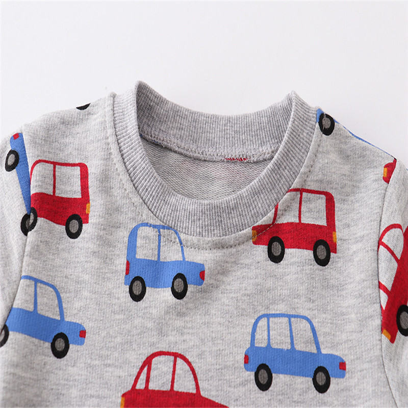 Šokinėjant metrai Naujienos Rudens pavasario Tigers Print Kūdikių megztiniai ilgomis rankovėmis Vaikiški drabužiai Gyvūnai Vaikiški sportiniai marškinėliai