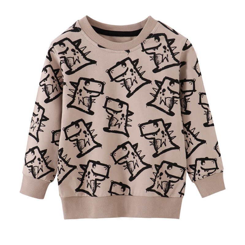 Šokinėjant metrai Naujienos Rudens pavasario Tigers Print Kūdikių megztiniai ilgomis rankovėmis Vaikiški drabužiai Gyvūnai Vaikiški sportiniai marškinėliai