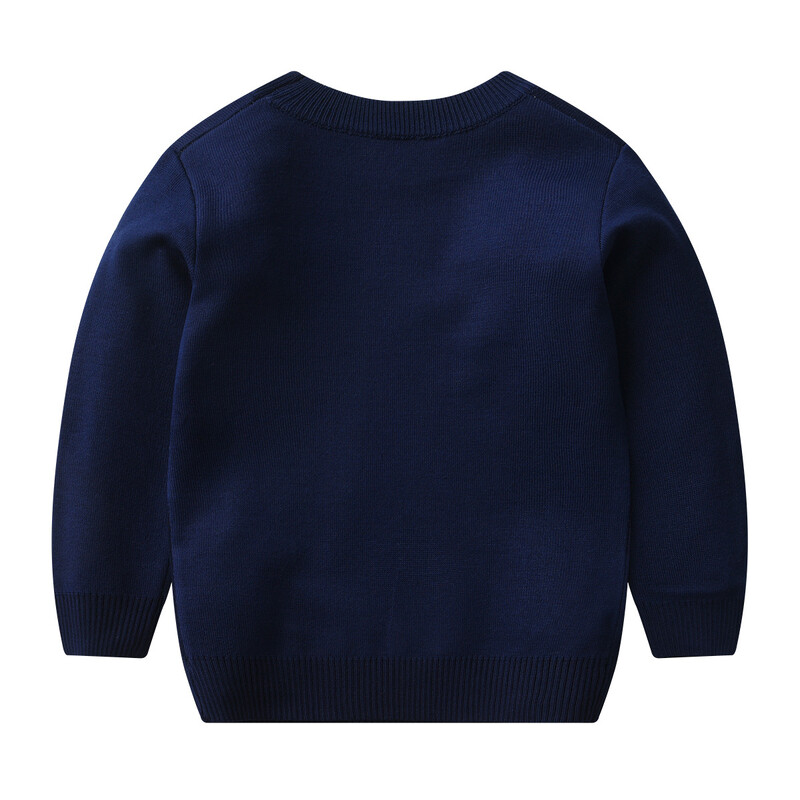 Naujas rudens žiemos megztinis berniukų trikotažas Dinozaurų dvisluoksnis terminis megztinis pagrindo sluoksnis