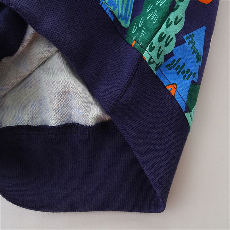 Lēcamie metri Jauni jauni meža dzīvnieki Druka Bērnu džemperi Apģērbi Kokvilna Rudens Bērnu sporta krekli zēniem Meiteņu kostīms