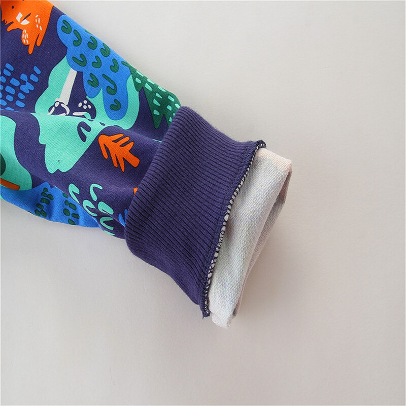 Lēcamie metri Jauni jauni meža dzīvnieki Druka Bērnu džemperi Apģērbi Kokvilna Rudens Bērnu sporta krekli zēniem Meiteņu kostīms