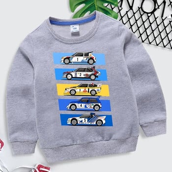 Rally Car Boys Girls Hoodies Drift Sweatshirt Fashion Car Lovers Hoodies Automobile Culture Roupa Infantil Cartoon Детски дрехи