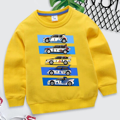 Rally Car Boys Girls Hoodies Drift Φούτερ Μόδα Lovers Car Hoodies Automobile Culture Roupa Infantil Cartoon Παιδικά Ρούχα
