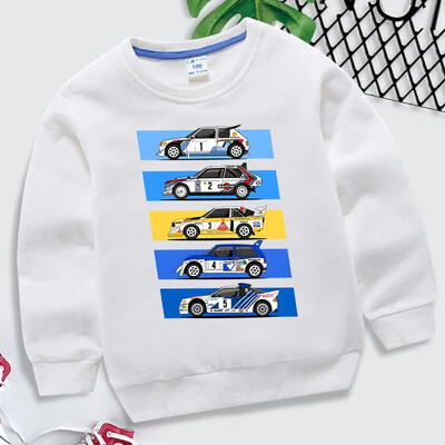Rally Car Boys Girls Hoodies Drift Φούτερ Μόδα Lovers Car Hoodies Automobile Culture Roupa Infantil Cartoon Παιδικά Ρούχα