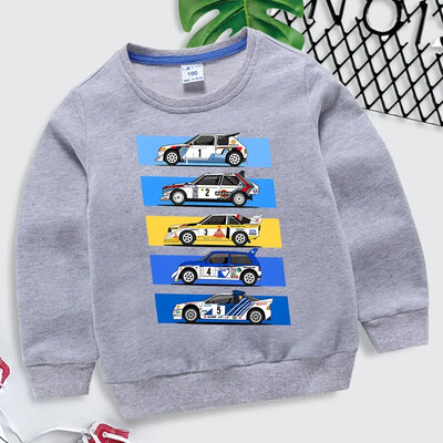 Rally Car Boys Girls Hoodies Drift Φούτερ Μόδα Lovers Car Hoodies Automobile Culture Roupa Infantil Cartoon Παιδικά Ρούχα