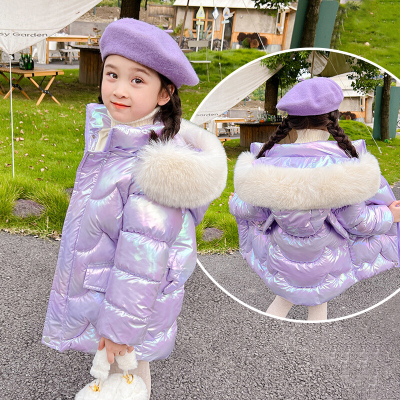 2 3 4 5 6 8 10 éves lányok téli kabát Aranyos Wings kabátok lányoknak meleg kapucnis Parka Snowsuit szélálló új gyerekruházat