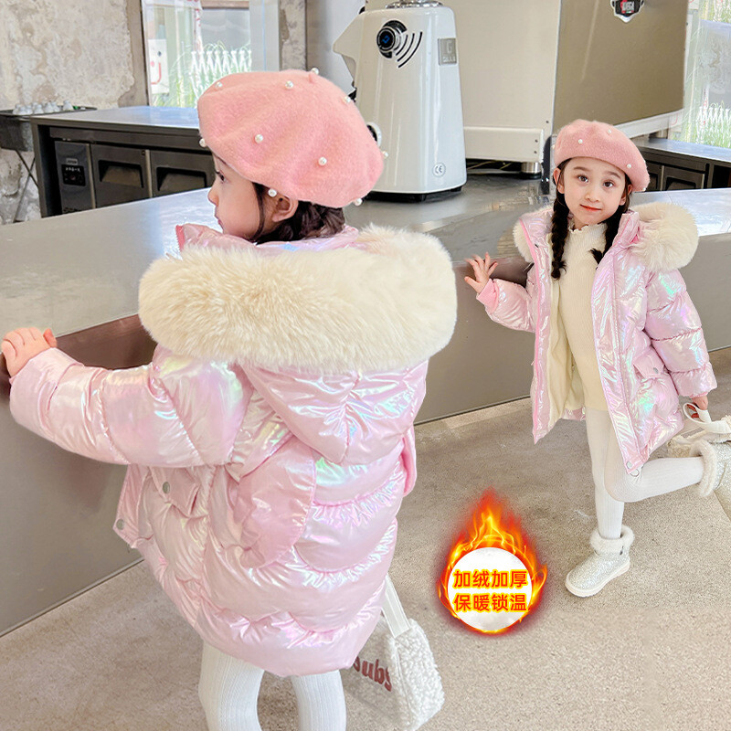 2 3 4 5 6 8 10 éves lányok téli kabát Aranyos Wings kabátok lányoknak meleg kapucnis Parka Snowsuit szélálló új gyerekruházat