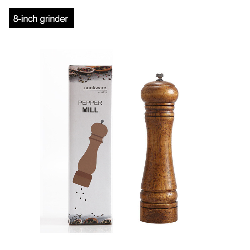 Izmēri Manuālas Sāls piparu koka dzirnaviņas Spēcīgas ar regulējamu keramikas dzirnaviņas Spice Pepper Sāls kratītājs virtuves gatavošanas rīkiem
