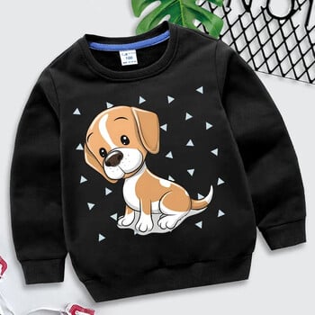 Beagle Dog Print Kids Hoodies Μόδα Πουλόβερ Ζώων Μακρυμάνικο Φούτερ Γελοιογραφία Beagle Φούτερ Κορίτσια Αγόρια Μπλούζες με κουκούλα