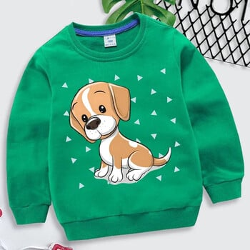 Beagle Dog Print Kids Hoodies Μόδα Πουλόβερ Ζώων Μακρυμάνικο Φούτερ Γελοιογραφία Beagle Φούτερ Κορίτσια Αγόρια Μπλούζες με κουκούλα