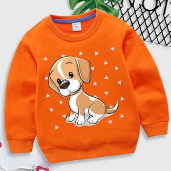 Beagle Dog Print Kids Hoodies Μόδα Πουλόβερ Ζώων Μακρυμάνικο Φούτερ Γελοιογραφία Beagle Φούτερ Κορίτσια Αγόρια Μπλούζες με κουκούλα