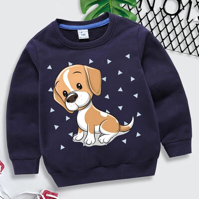 Beagle Dog Print Kids Hoodies Μόδα Πουλόβερ Ζώων Μακρυμάνικο Φούτερ Γελοιογραφία Beagle Φούτερ Κορίτσια Αγόρια Μπλούζες με κουκούλα