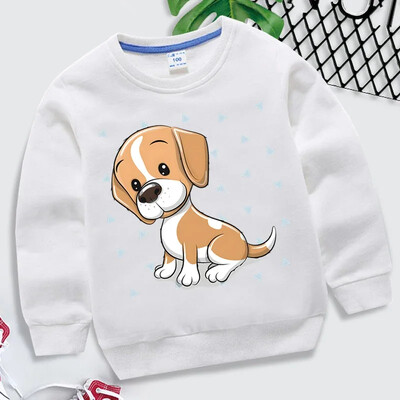 Beagle Dog Print Kids Hoodies Μόδα Πουλόβερ Ζώων Μακρυμάνικο Φούτερ Γελοιογραφία Beagle Φούτερ Κορίτσια Αγόρια Μπλούζες με κουκούλα