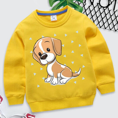 Beagle Dog Print Kids Hoodies Μόδα Πουλόβερ Ζώων Μακρυμάνικο Φούτερ Γελοιογραφία Beagle Φούτερ Κορίτσια Αγόρια Μπλούζες με κουκούλα