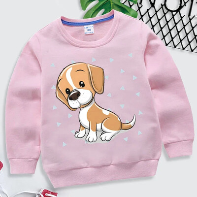 Beagle Dog Print Kids Hoodies Μόδα Πουλόβερ Ζώων Μακρυμάνικο Φούτερ Γελοιογραφία Beagle Φούτερ Κορίτσια Αγόρια Μπλούζες με κουκούλα