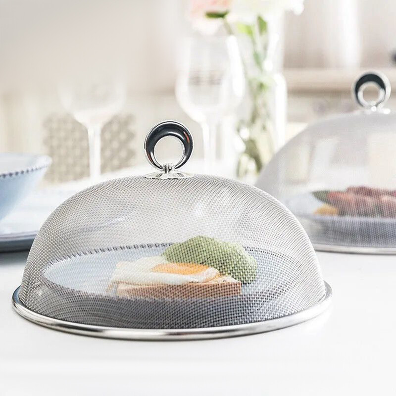 Nerūdijančio plieno maisto palapinė skėtis maisto kupolas Patvarus daugkartinis universalus maisto dangtelis, skirtas pietauti paplūdimyje, parke ar stovyklavietėje