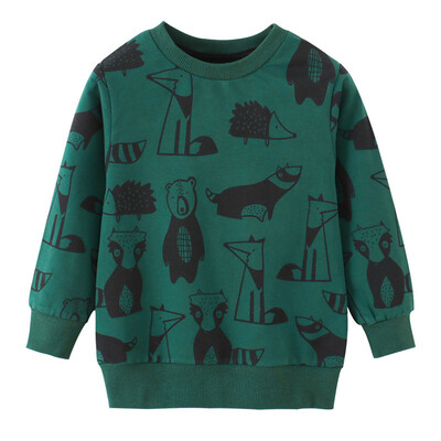 Jumping Meters New Arrival Rockets Druka Rudens Ziemas Bērni Apģērbi Zēnu Džemperi Kokvilnas Garās Piedurknes Topi Hoodies Krekli