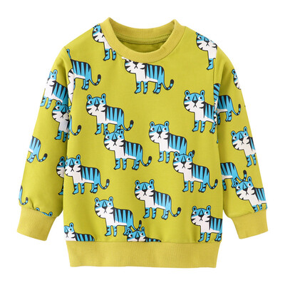 Jumping Meters New Arrival Rockets Druka Rudens Ziemas Bērni Apģērbi Zēnu Džemperi Kokvilnas Garās Piedurknes Topi Hoodies Krekli
