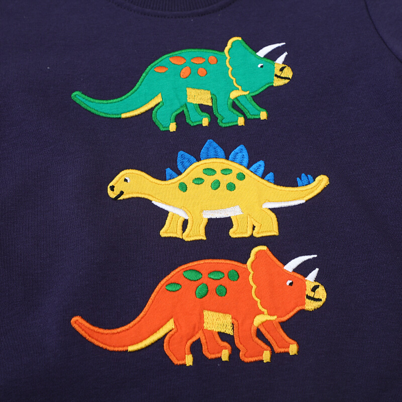 Little maven Hoodies για Παιδικά Ρούχα Βρεφικά Αγόρια Παιδικά Ρούχα 2024 Φθινόπωρο Άνοιξη Νέο Cartoon Δεινόσαυροι Φούτερ για βρέφη