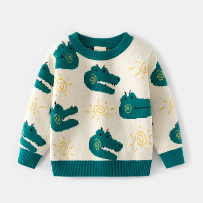 Baby Boys Girls Pulóver Rajzfilm Dinosaur Kids Pullover Pulóver