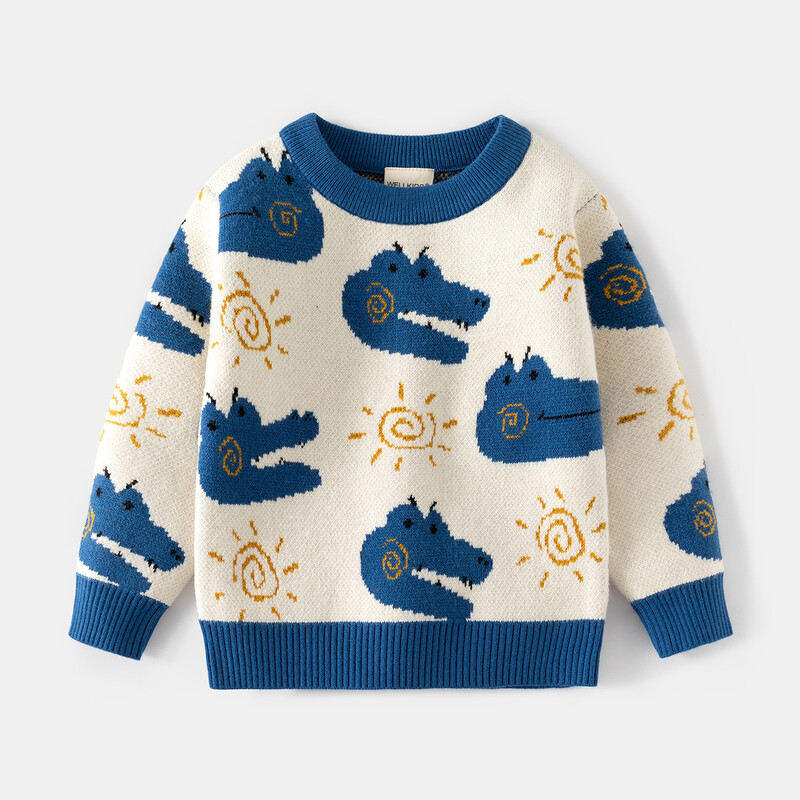 Baby Boys Girls Pulóver Rajzfilm Dinosaur Kids Pullover Pulóver