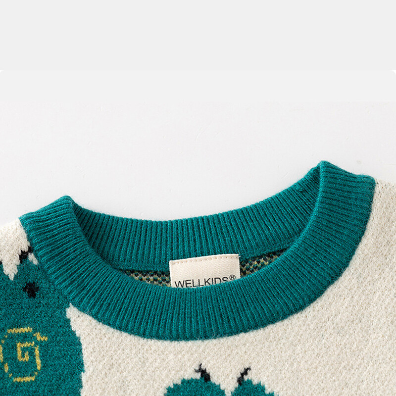 Baby Boys Girls Pulóver Rajzfilm Dinosaur Kids Pullover Pulóver