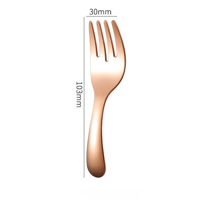 Mini set portabil de furculiță cu lingură din oțel inoxidabil pentru depozitare Desert Fructe Instrument pentru muncă, școală, veselă cu mâner scurt, potrivit pentru copii