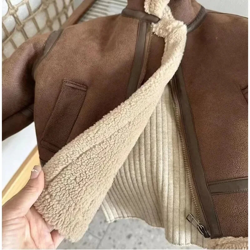 Gyermek bársony meleg dzsekik divat baba gyerekek polár felsőruházat koreai fiúk lányok cipzár vastagságú velúr kabát 2023 tél