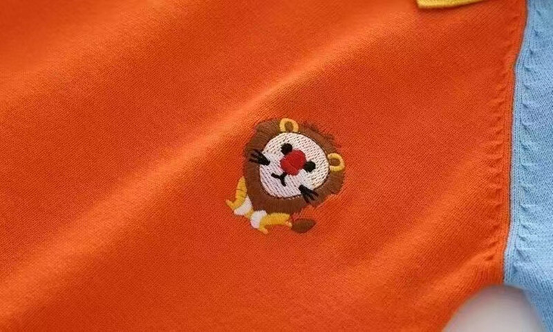 Bērnu zēnu džemperis ar polo kakla izgriezumu, plāns 2024. gada jaunais pavasara rudens un ziemas bērnu džemperis, tīras kokvilnas džersija, bērnu trikotāžas tops