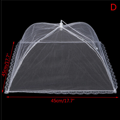 1 tk valge hüpikaknast võrgust toidukate kokkupandav kärbsevastane sääsetelk kuppelvõrk vihmavari pikniku kaitse nõude kate