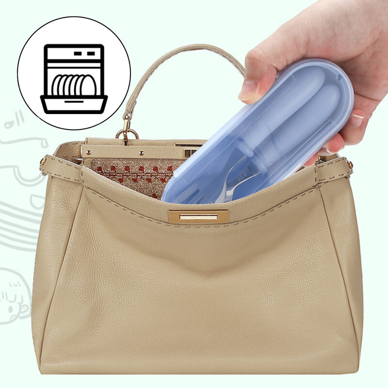 3db Kanál Villák Doboz Rozsdamentes Acél étkészlet Evőeszköz Etetés Babaetetés étkészlet Gyermek edény