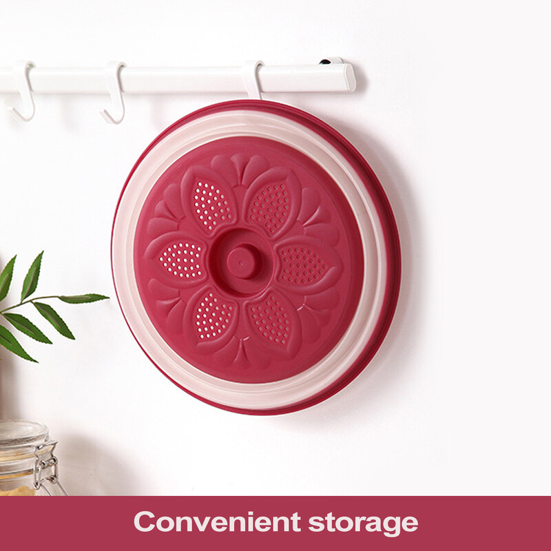 „Leeseph“ sulankstomas maisto dangtelis, apvalus daugiafunkcis sulankstomas mikrobangų krosnelės purslų nepralaidus kvėpuojantis dangtelis, virtuvės prietaisas maistui