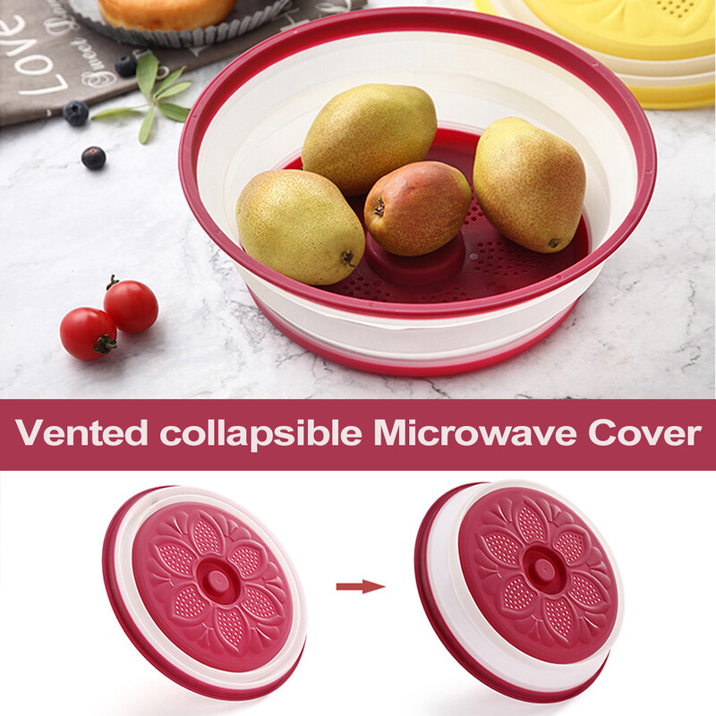 „Leeseph“ sulankstomas maisto dangtelis, apvalus daugiafunkcis sulankstomas mikrobangų krosnelės purslų nepralaidus kvėpuojantis dangtelis, virtuvės prietaisas maistui